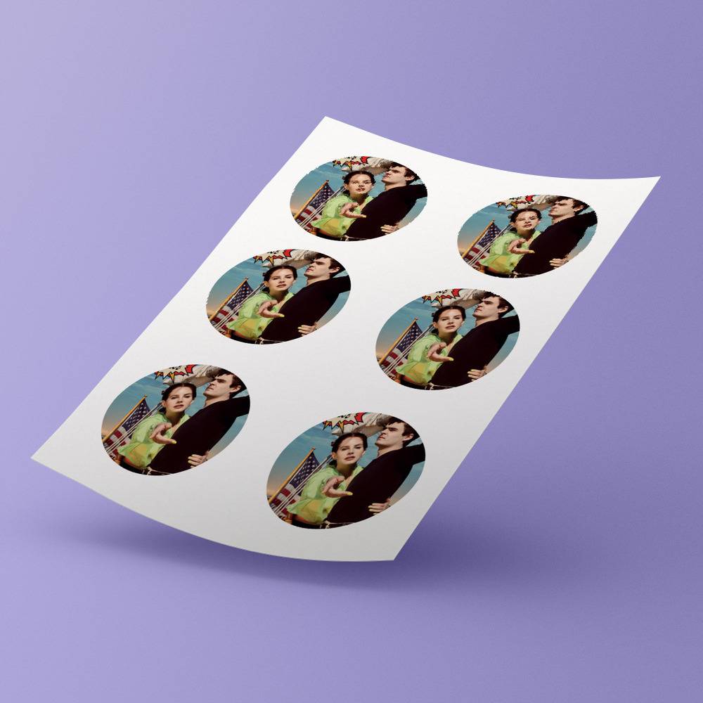 Lana Del Rey round stickers decorative stickers gift for fans
