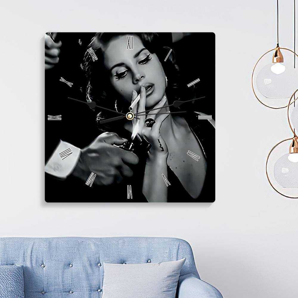 Lana Del Rey Vinyl Record Clock, Made From Real Vintage Record 12, Pop  Music Art, Handmade Home Wall Décor, Lana Del Ray Fan Gift 
