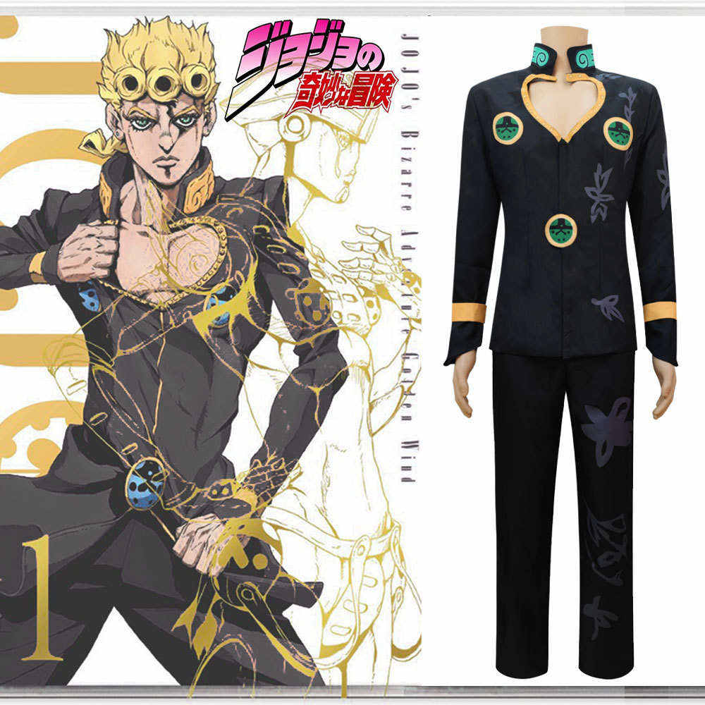 Anime Jojo's Bizarre Adventure Johnny Joestar Suit Cosplay