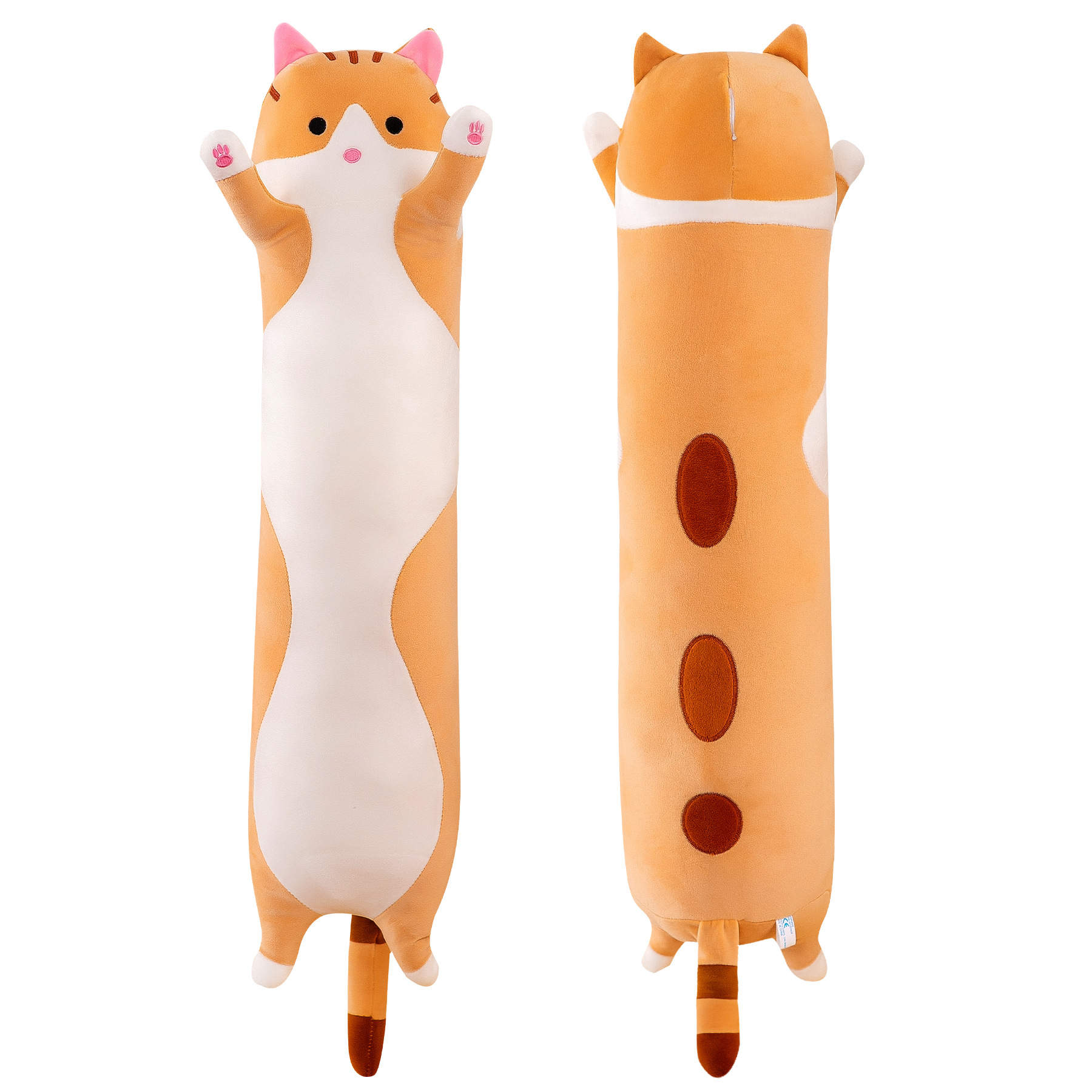 Cat Plushie, Cartoon Soft Stuffed Cat Long Sleeping Pillow Toy Gift for Kids  Girlfriend