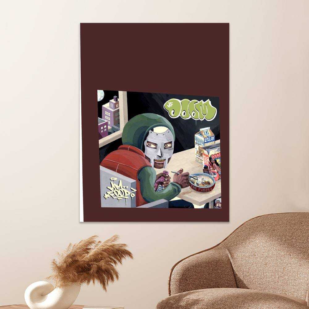 MF DOOM Music Album Poster MMFOOD,Operation Doomsday,Super What,Born  Like This,Madvillain(No Frame, 20x30cm-6pcs)