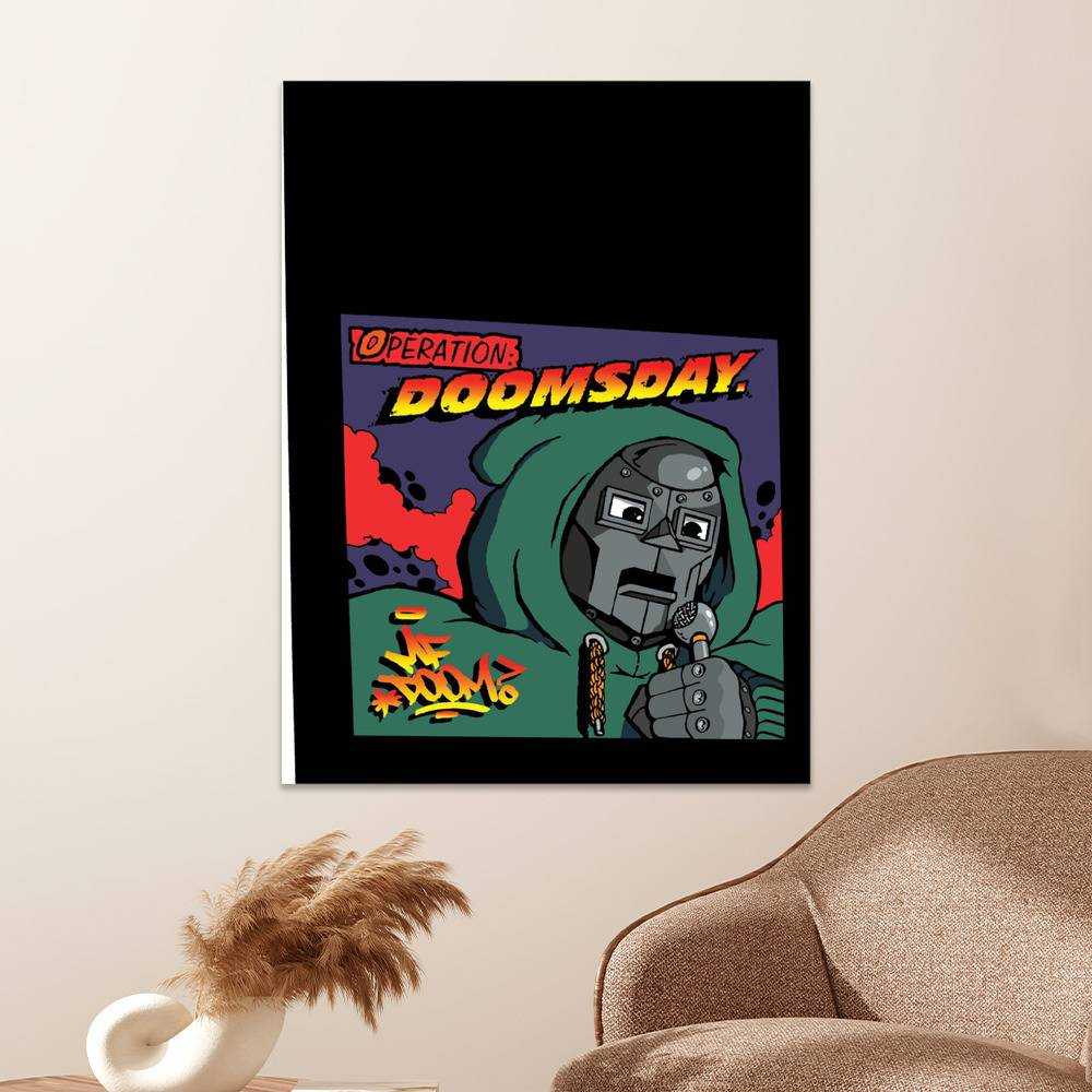 MF DOOM Music Album Poster MMFOOD,Operation Doomsday,Super What,Born  Like This,Madvillain(No Frame, 20x30cm-6pcs)