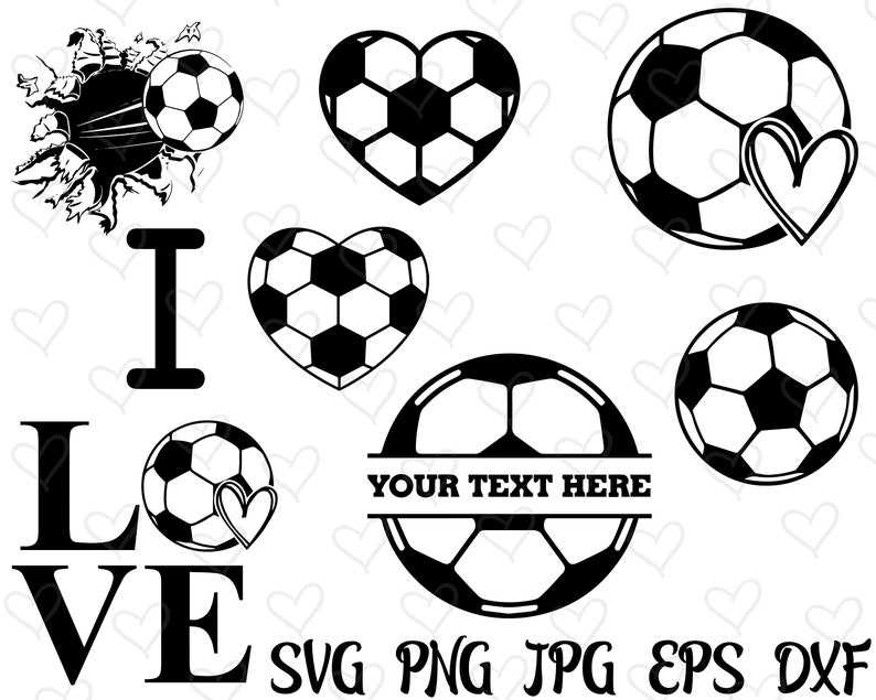 Soccer Ball Svg With Name, Soccer Svg Bundle Monogram Svg Silhouette