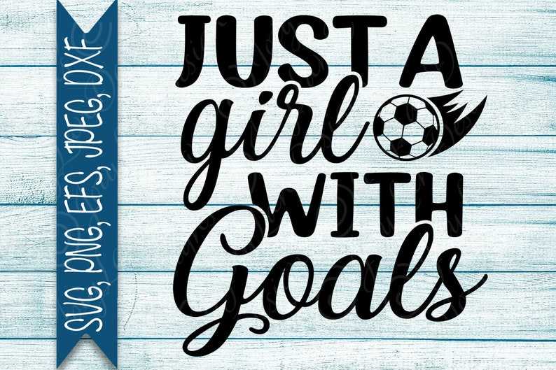 Soccer Ball Svg Cutting Files, Girl Soccer SVG Commercial Use