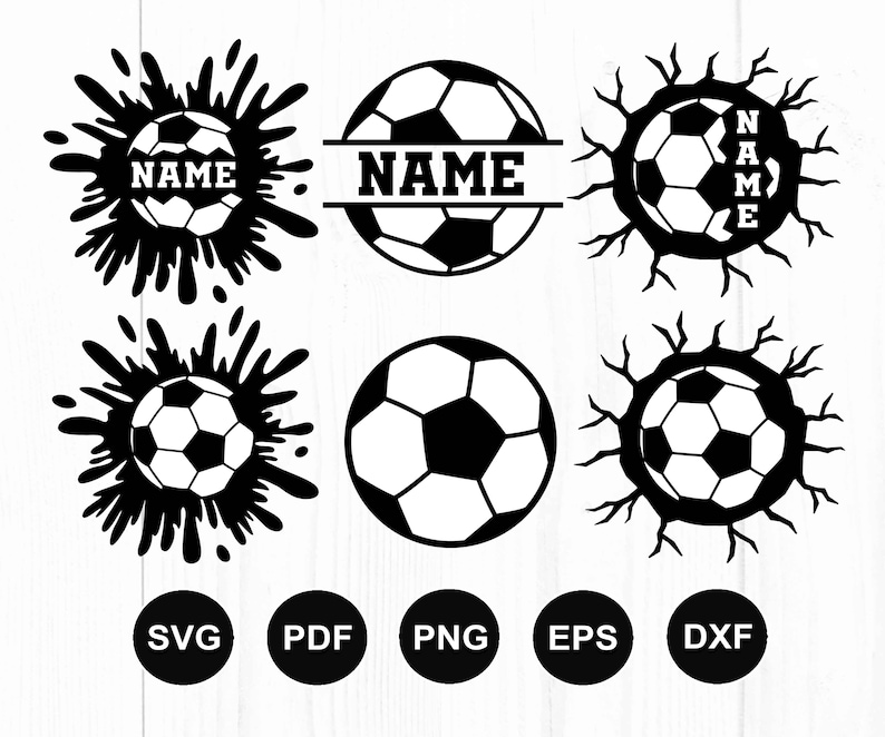 Soccer Ball Svg With Name, Soccer Svg Bundle