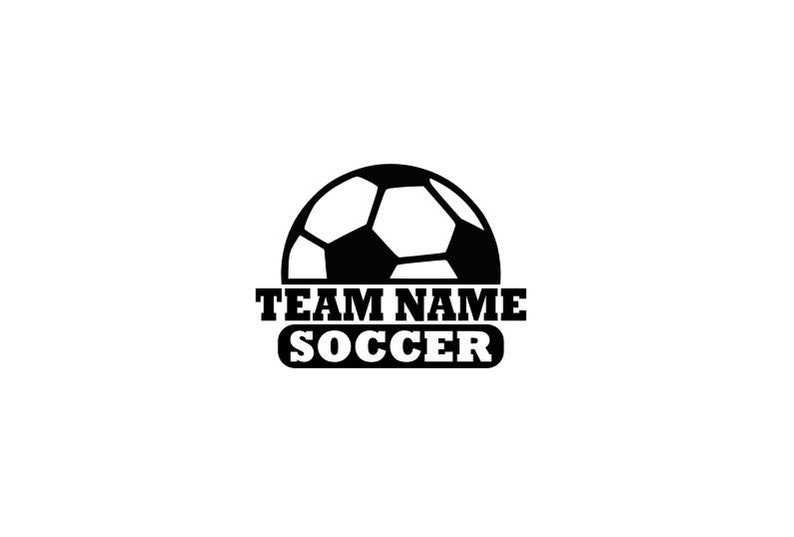 Soccer Ball Svg With Name, Soccer Silhouette Studio Cricut Design Space Cut Files Sport