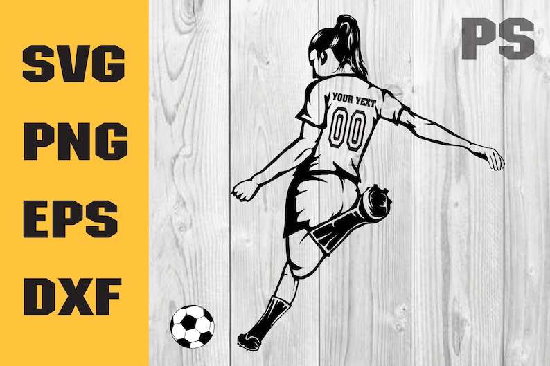 Soccer Ball Svg With Name, Soccer Girl Player Svg Sports Mom Life Tshirt Design