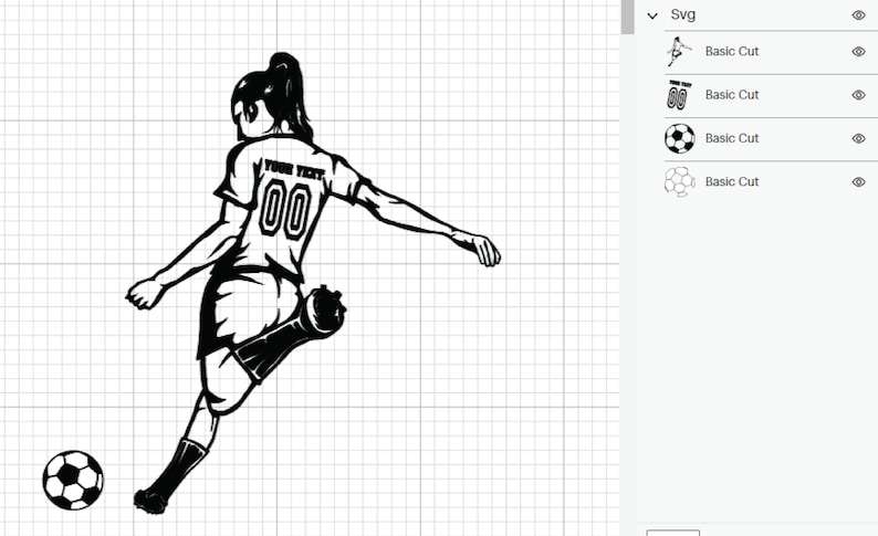 Soccer Ball Svg With Name, Soccer Girl Player Svg Sports Mom Life Tshirt Design