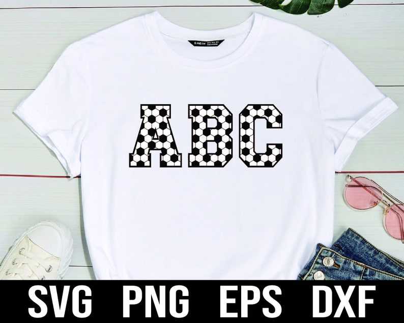 Soccer Ball Svg, Soccer Alphabets and Numbers SVG Sport Letters