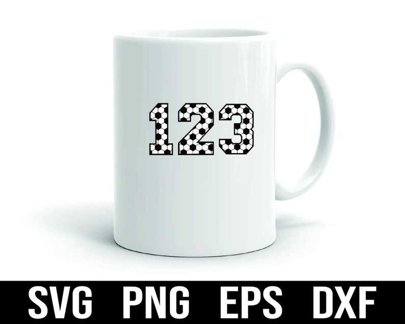 Soccer Ball Svg, Soccer Alphabets and Numbers SVG Sport Letters#3