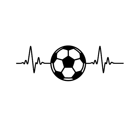 Soccer Ball Svg Free, Soccer Ball Heartbeat Wave