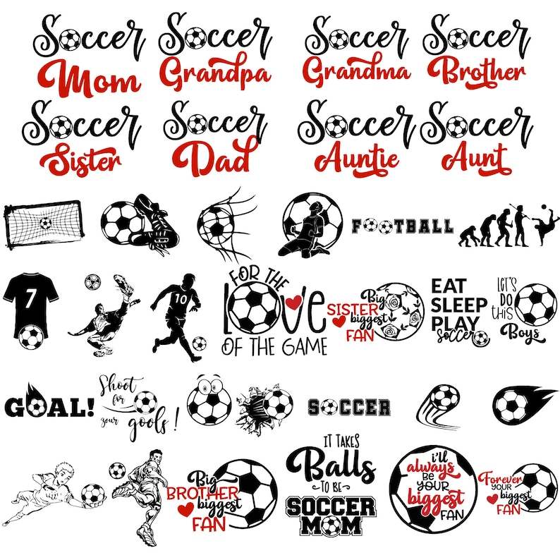 Soccer Ball Svg Cutting Files, Soccer Mom Svg Bundle Supportive Mom Svg#3