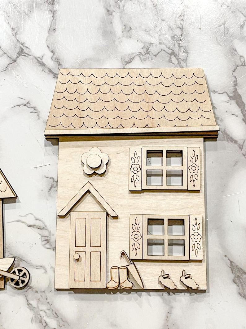 Spring House Svg Craft House Svg, Spring House SVG Laser Ready Cut File | housesvg.com