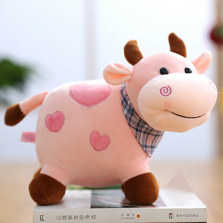 Cow Plush, Little Cow Doll Colorful Calf Plush Toy