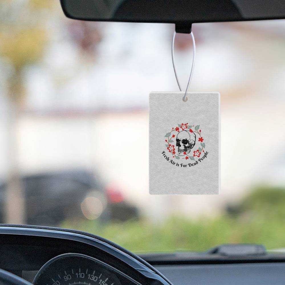Morbid Podcast Car Air Freshener Car Hanging Accessoires Gifts for Morbid Podcast Fans Fresh Air is for Dead People Circle Air Freshener