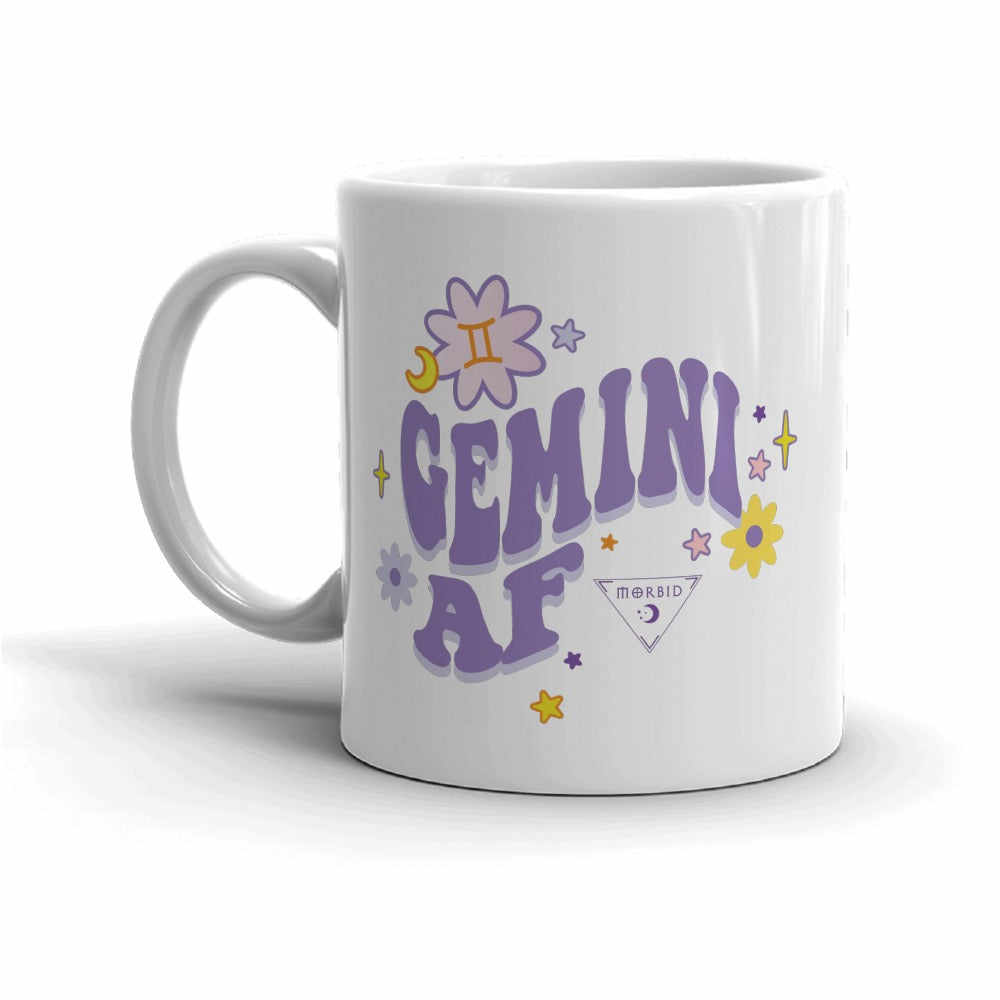 Gemini Morbid Groovy Zodiac Signs Personalized Mug