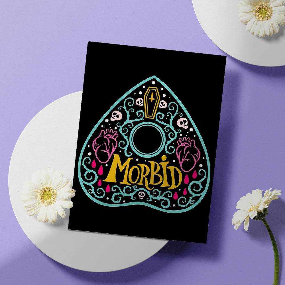 Morbid Podcast Greeting Card Classic Celebrity Greeting Card Ouija Planchette by Morbid Podcast Greeting Card