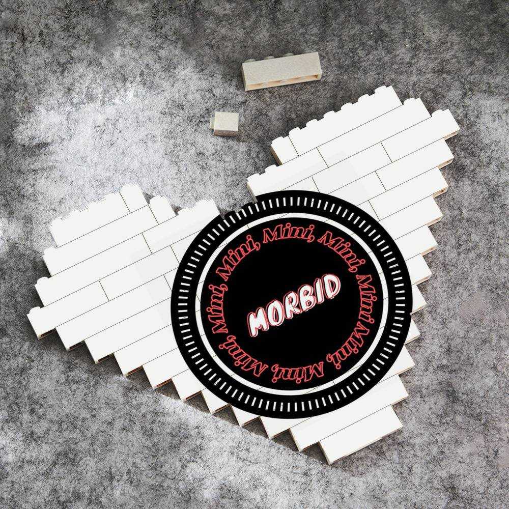 Morbid Podcast Merch Heart Shape Building Blocks Gift for Fans Mini Morbid Building Blocks