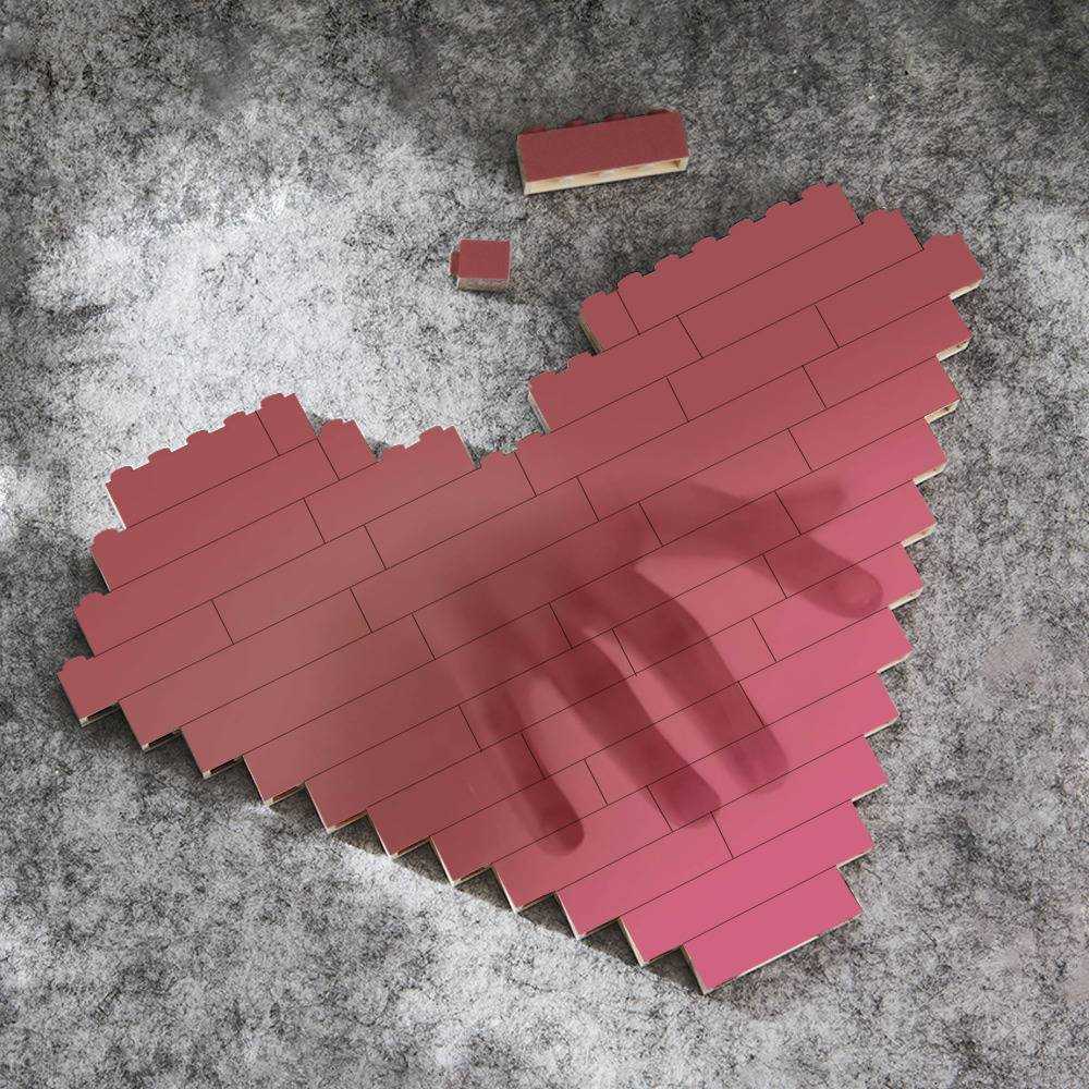 Morbid Podcast Merch Heart Shape Building Blocks Gift for Fans Hey Weirdos Classic Building Blocks