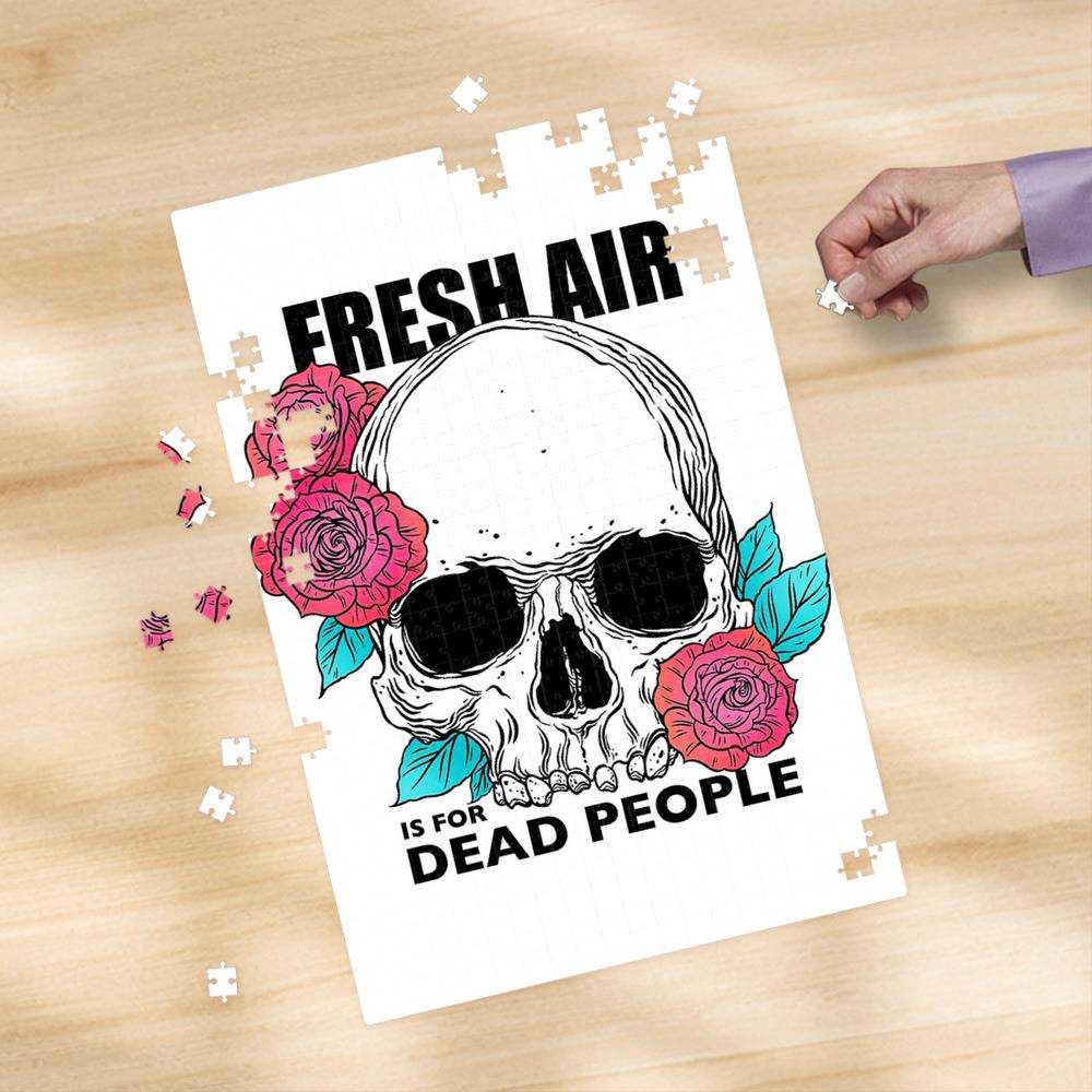 Morbid Podcast Puzzle Fresh Air is for Dead People Puzzle