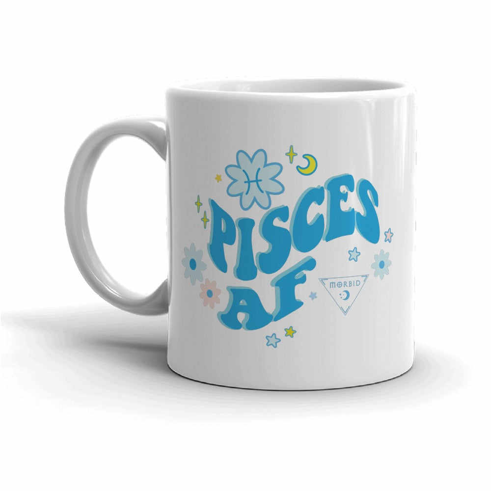 Pisces Morbid Groovy Zodiac Signs Personalized Mug