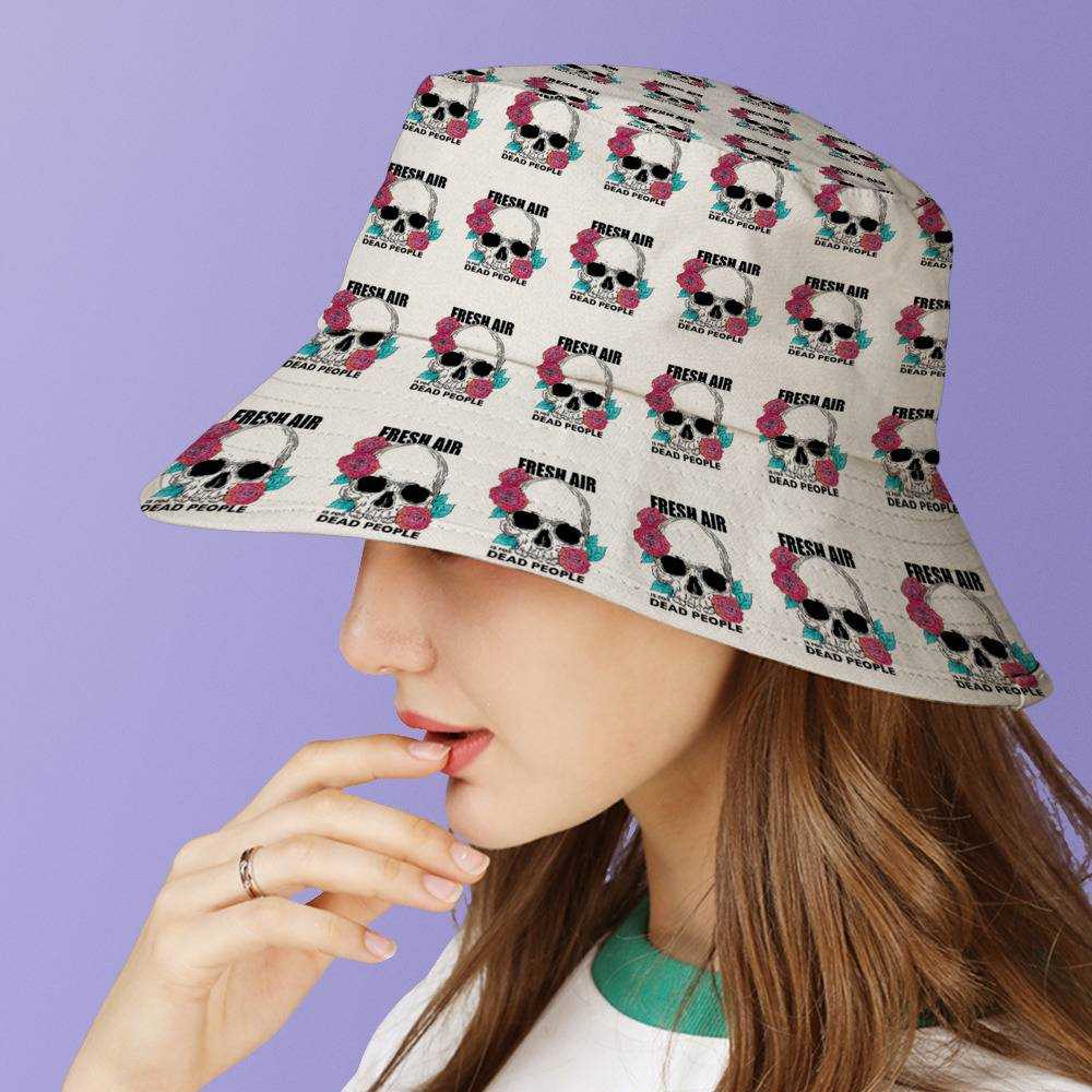 Morbid Podcast Fisherman Hat Unisex Fashion Bucket Hat Gifts For Morbid Podcast Fans Fresh Air is for Dead People