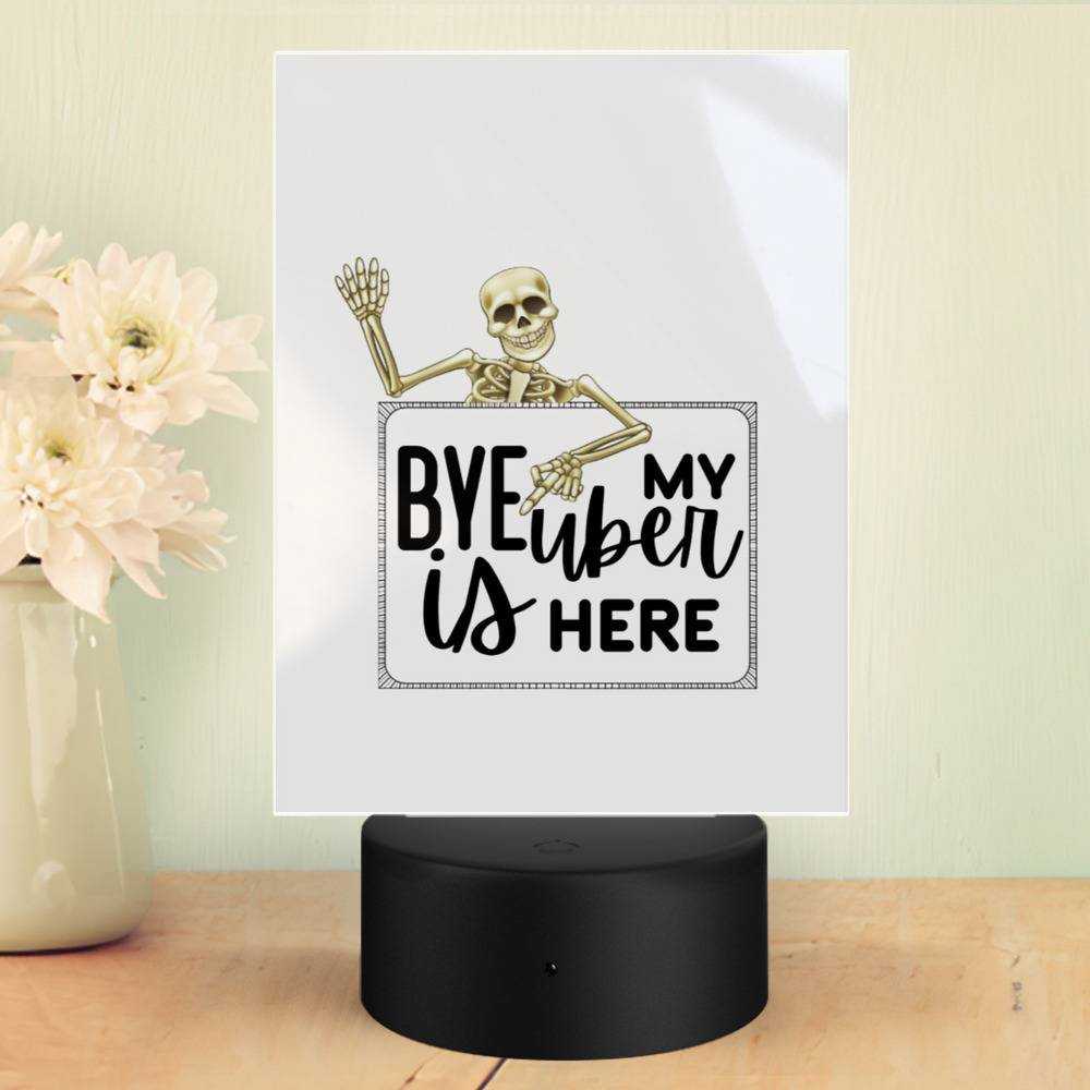 Morbid Podcast Lamp Classic Celebrity Night Light Morbid Bye by Morbid Podcast Lamp with Plastic Base
