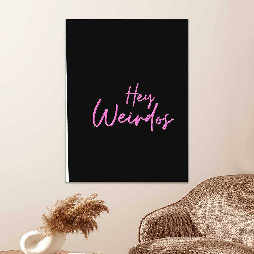 Morbid Podcast Merch Poster Art Wall Poster Sticky Poster Gift for Fans Hey Weirdos Poster