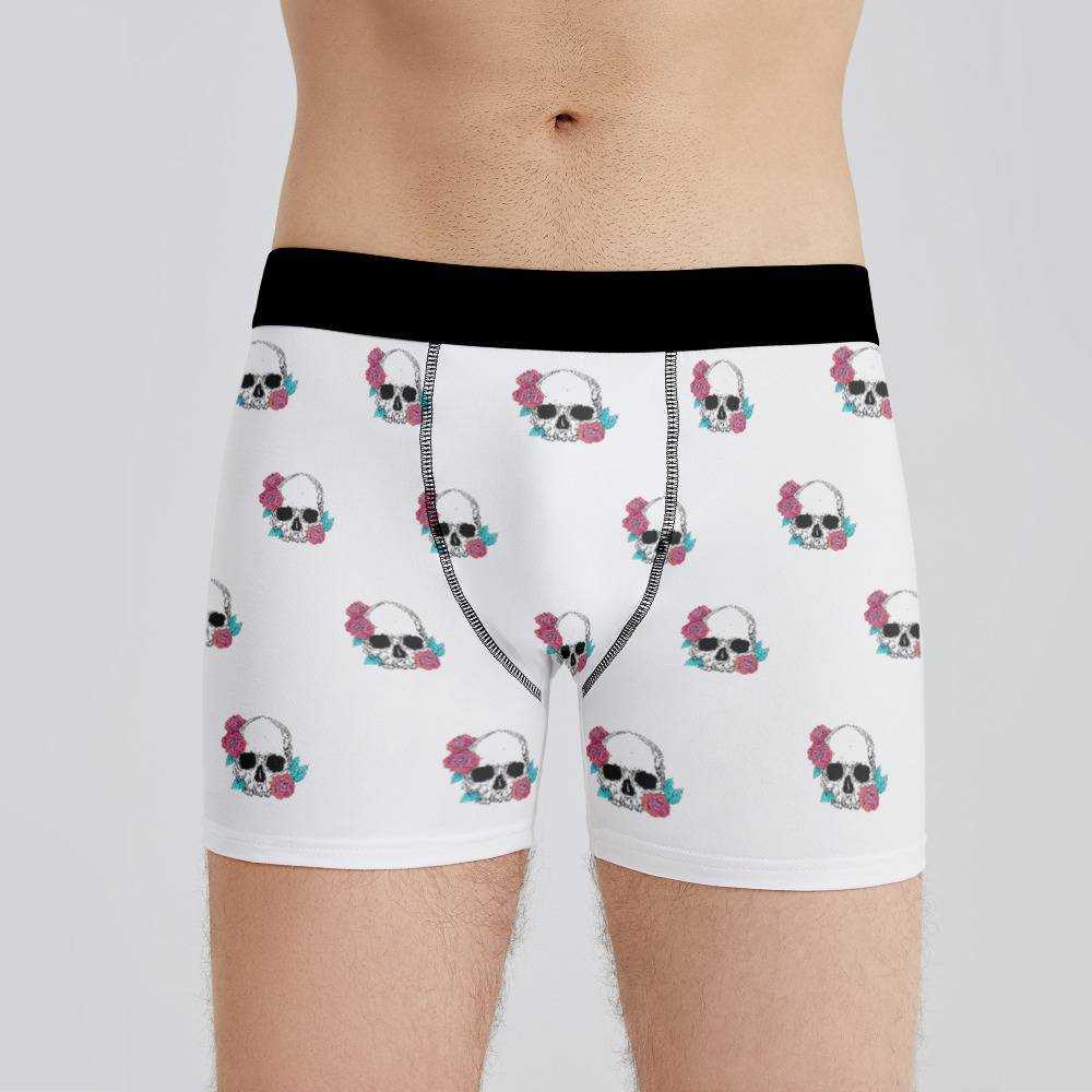 Morbid Podcast Boxers Custom Photo Boxers Men's Underwear Plain White Boxers