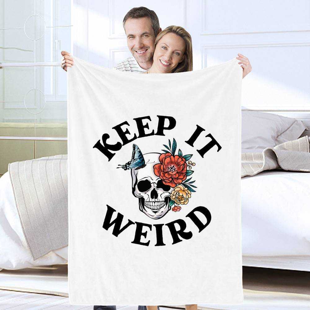 Morbid Podcast Blanket Keep it Weird Blanket