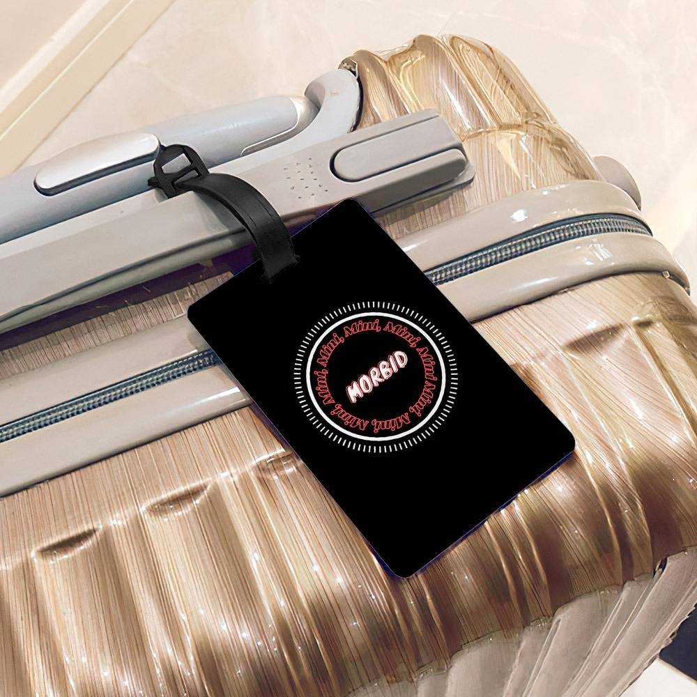 Morbid Podcast Luggage Tag Classic Celebrity Luggage Tag Mini Morbid by Morbid Podcast Luggage Tag