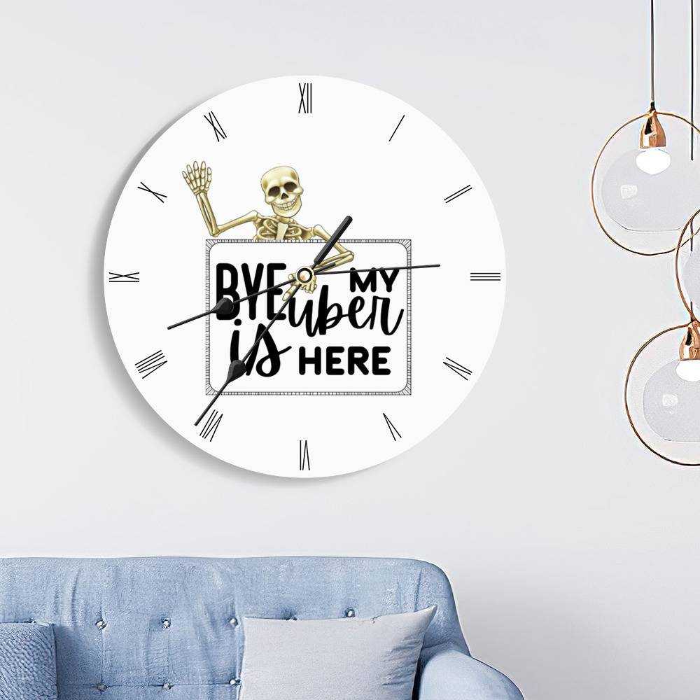Morbid Podcast Round Wall Clock Home Decor Wall Clock Gifts for Morbid Podcast Fans Morbid Bye Wall Clock