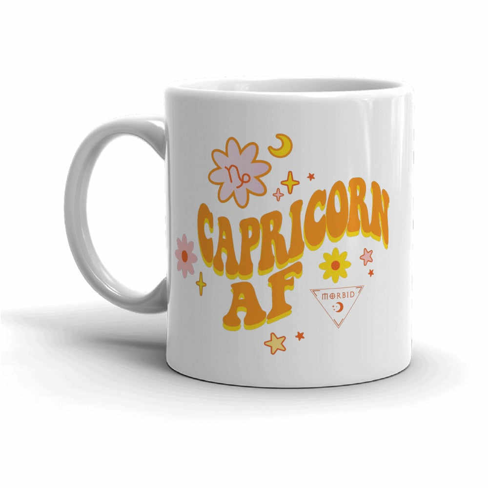 Capricorn Morbid Groovy Zodiac Signs Personalized Mug