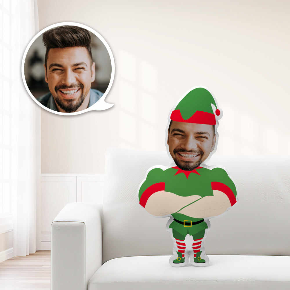 Custom Minime Strong Santa Throw Pillow Unique Personalized Minime Throw Pillow Give Your Child The Most Meaningful Gift