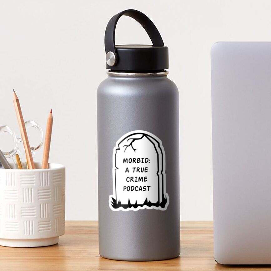 Morbid Podcast Merch Headstone Sticker, Morbid Podcast Sticker