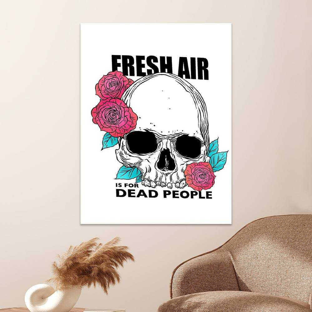 Morbid Podcast Merch Poster Art Wall Poster Sticky Poster Gift for Fans Fresh Air is for Dead People Poster