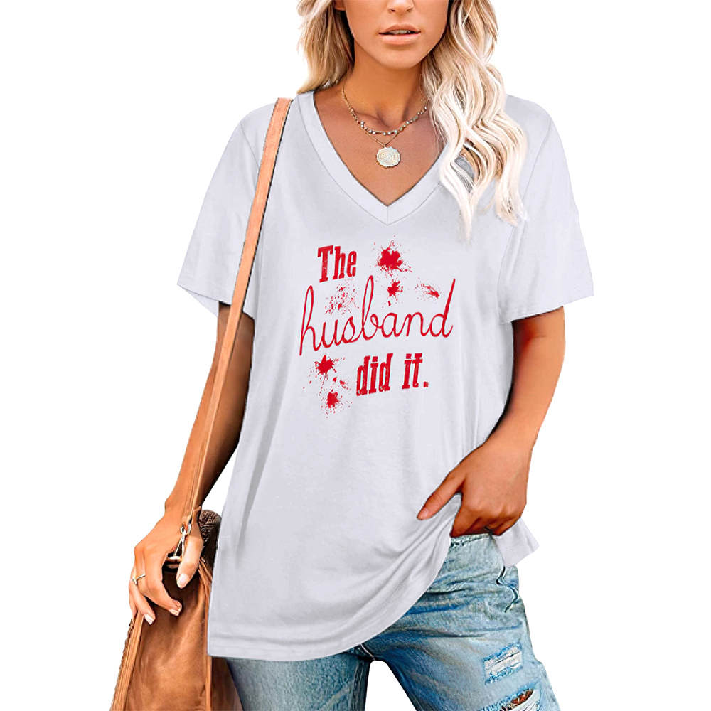 The Husband Did It T-shirt, The Husband Did It Murderino T-shirt