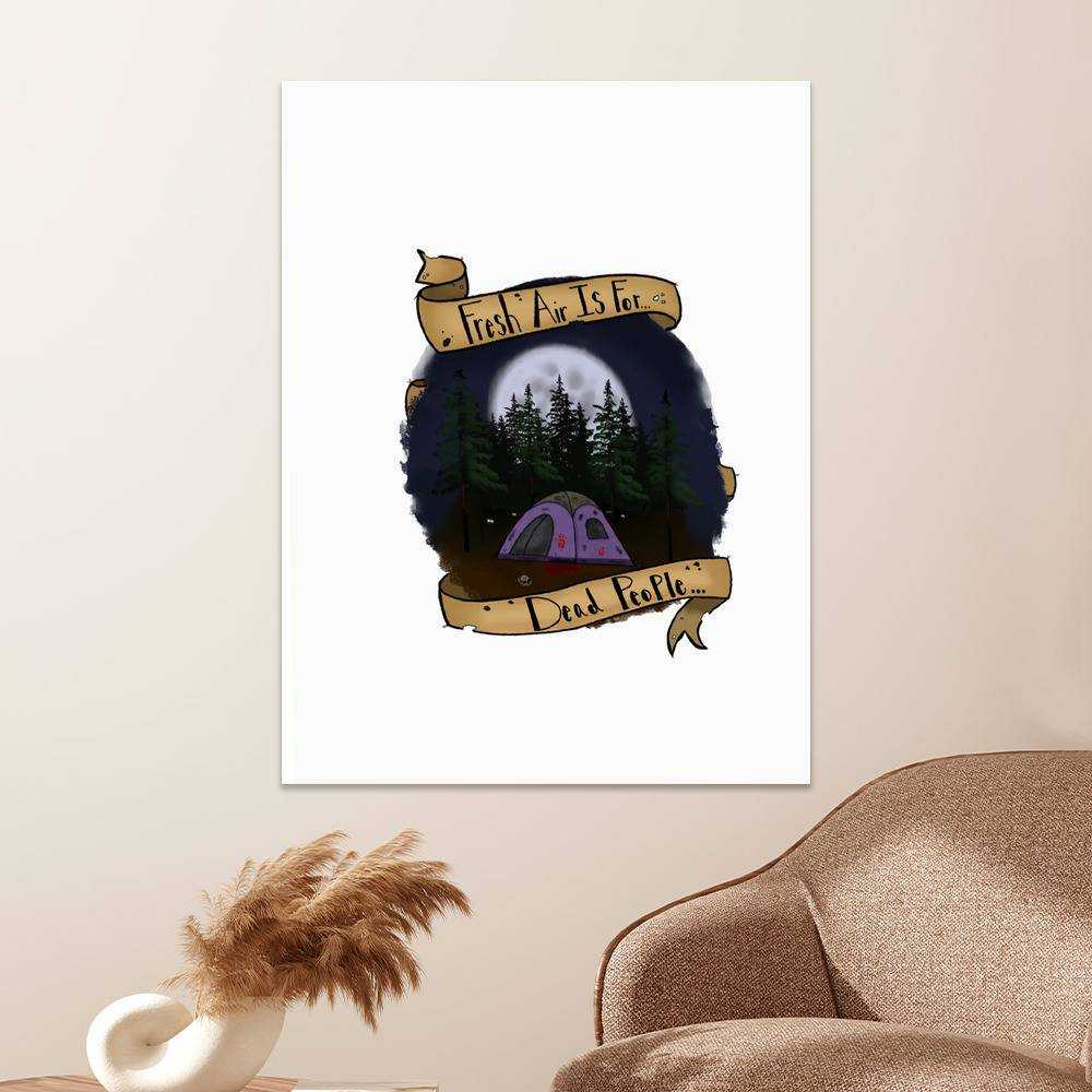 Morbid Podcast Merch Poster Art Wall Poster Sticky Poster Gift for Fans Don't Hike Poster