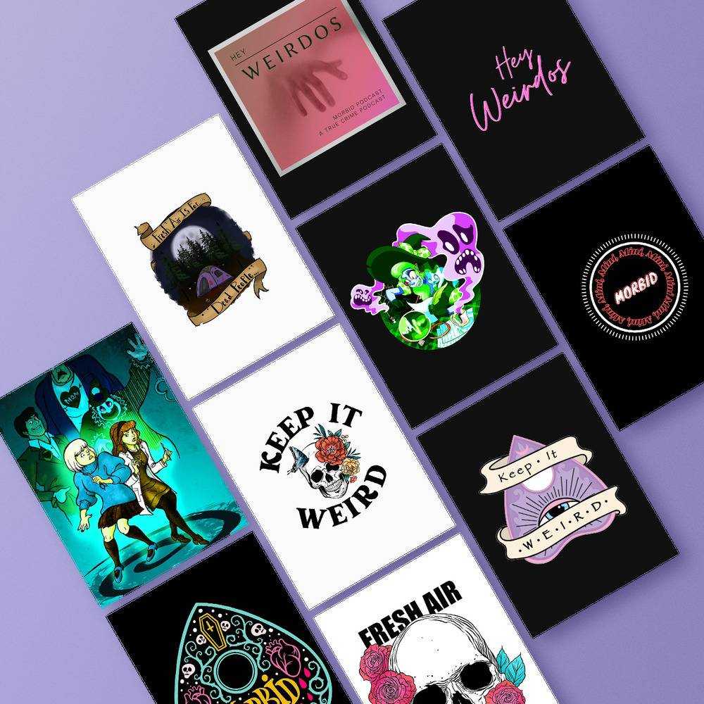 10PCS Morbid Podcast Postcard Cover Photo Life Photo Post Card Set