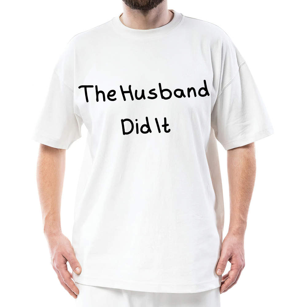 The Husband Did It Unisex Short Sleeve Tee, True Crime Fan Gift, Podcast Lover Gift, Criminal Minds Gift, The Husband Did It T-shirt