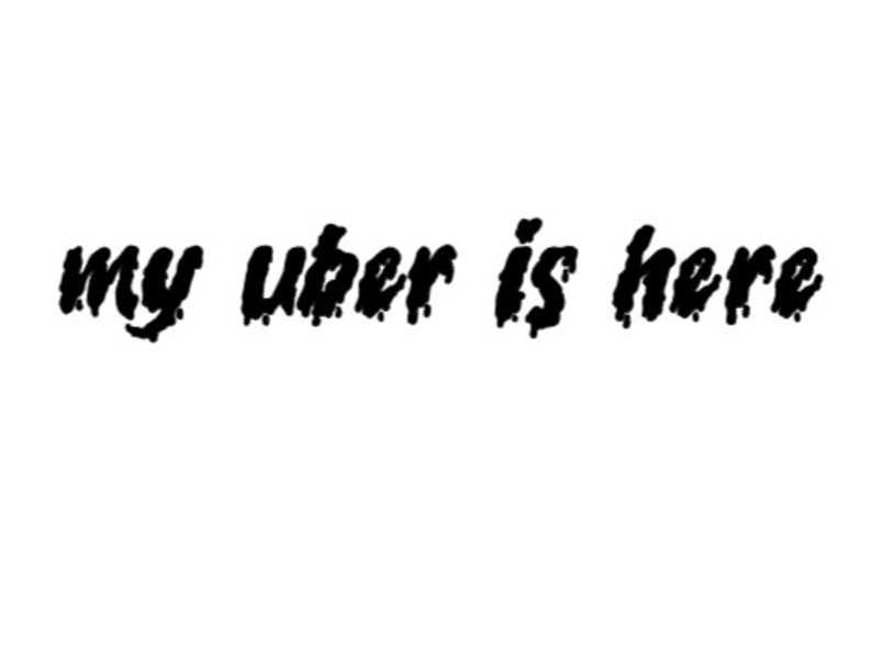 Morbid Podcast My Uber Is Here Sticker, Morbid Podcast Sticker