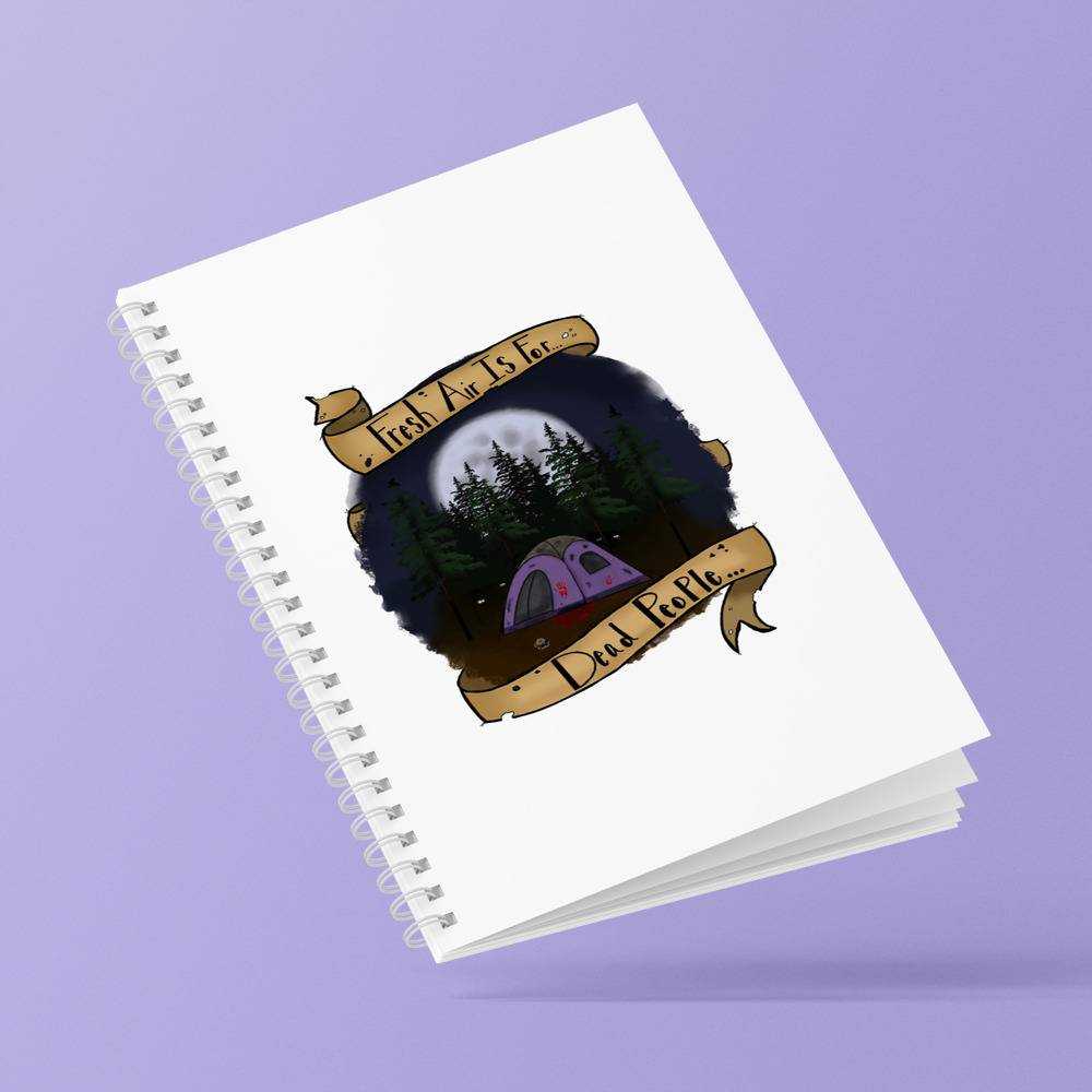 Morbid Podcast Spiral Bound Notebook Journal Diary Gift for Fans Don't Hike Notebook
