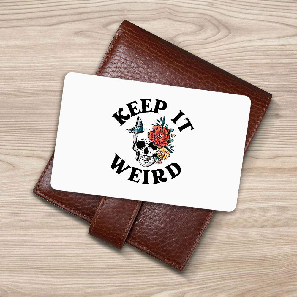 Morbid Podcast Wallet Insert Card Classic Celebrity Wallet Insert Card Keep it Weird by Morbid Podcast Wallet Insert Card