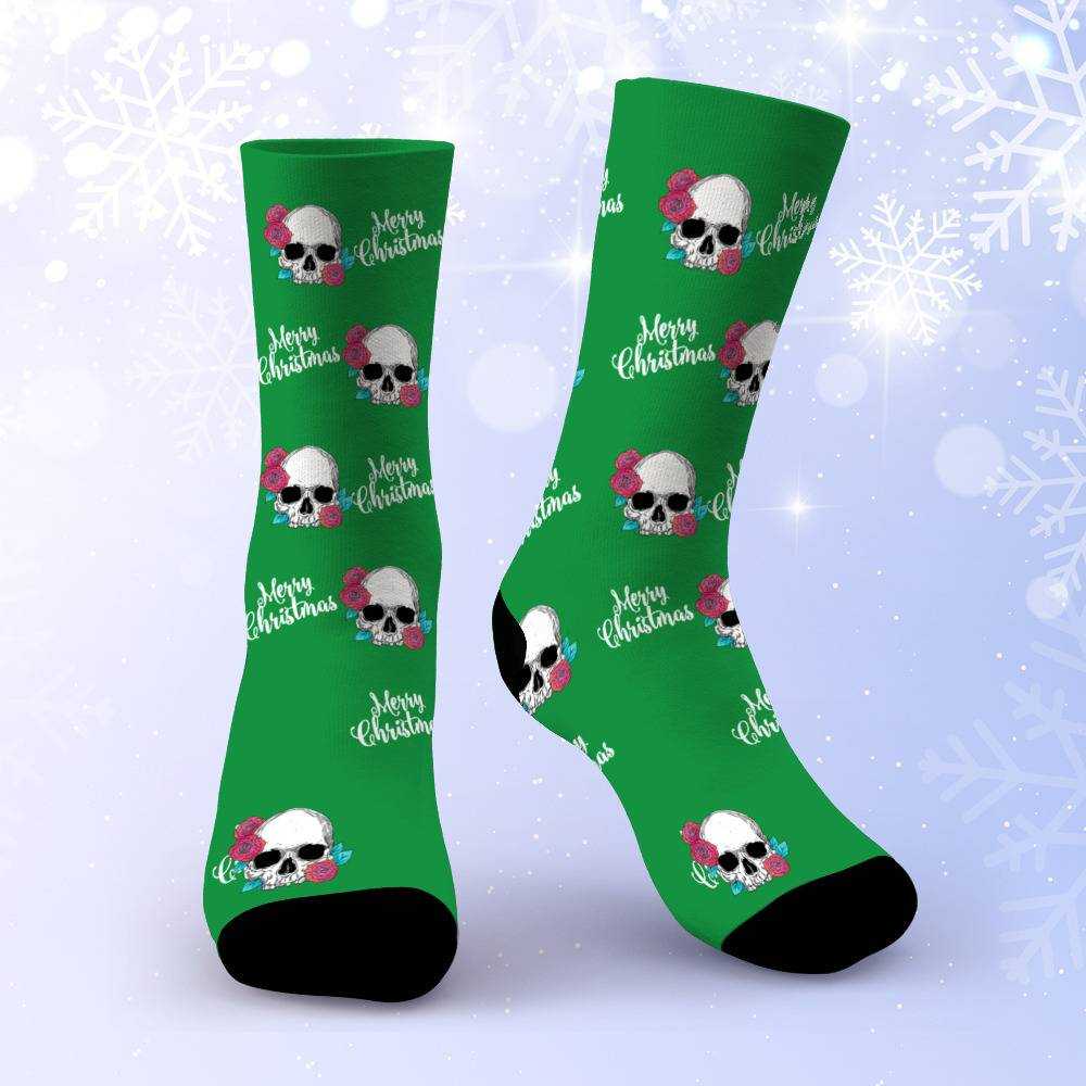 Morbid Podcast Socks Custom Photo Socks Christmas Socks Merry Christmas Gift