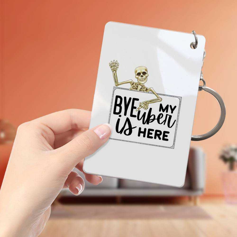 Morbid Podcast Keychain Classic Celebrity Keychain Morbid Bye by Morbid Podcast Keychain