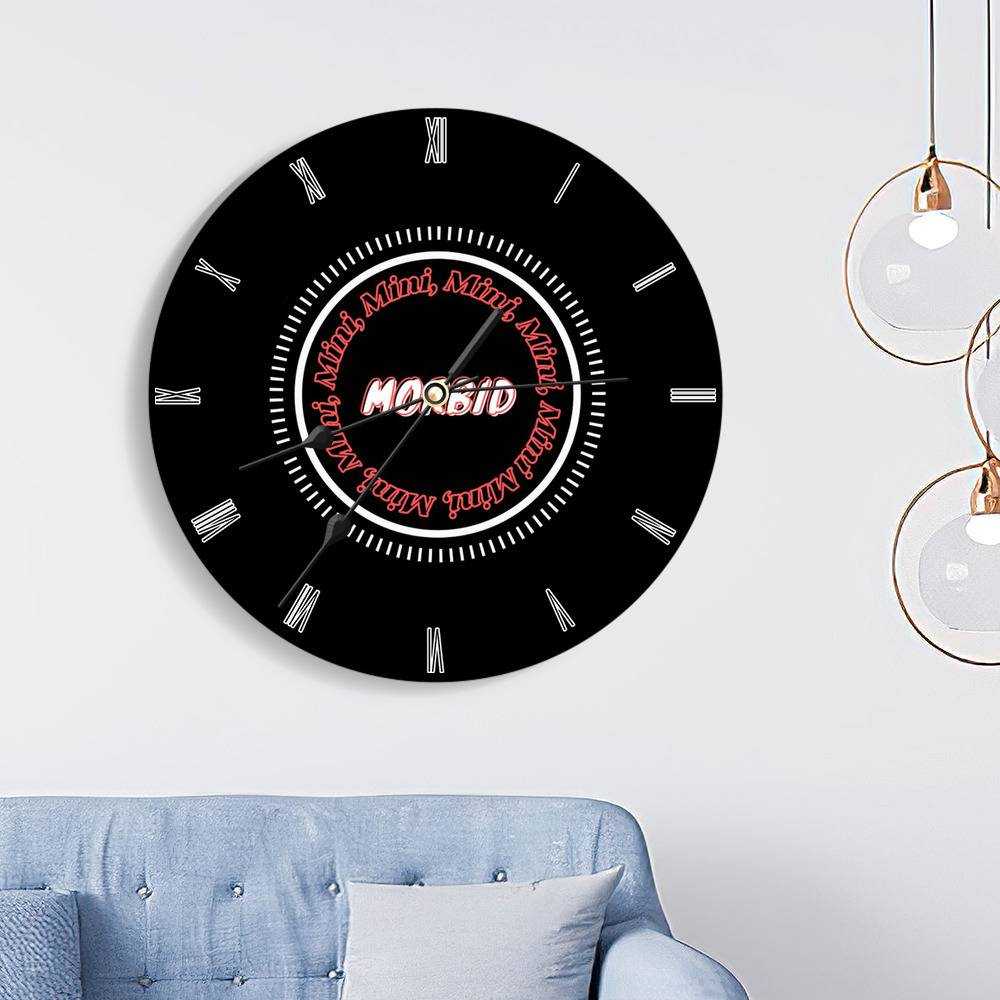 Morbid Podcast Round Wall Clock Home Decor Wall Clock Gifts for Morbid Podcast Fans Mini Morbid Wall Clock