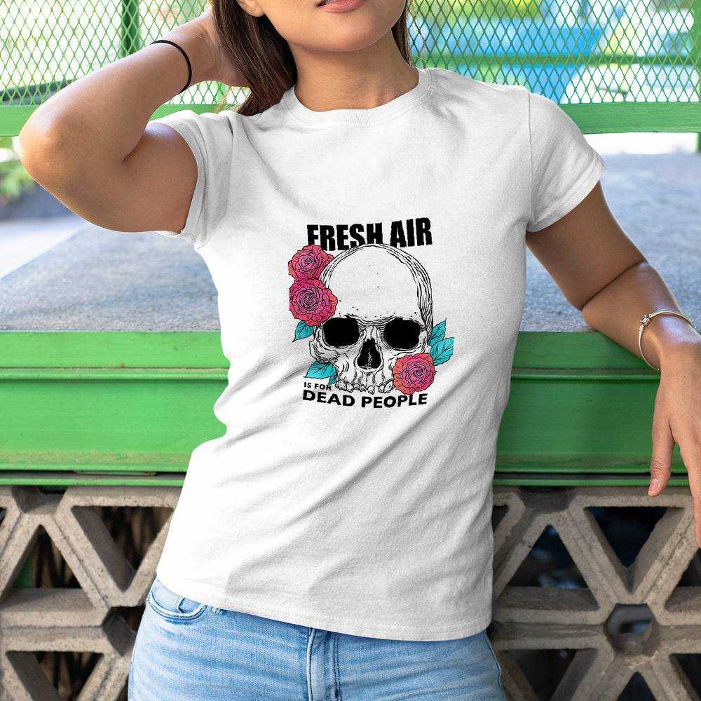 Morbid Podcast T-shirt Fresh Air is for Dead People T-shirt
