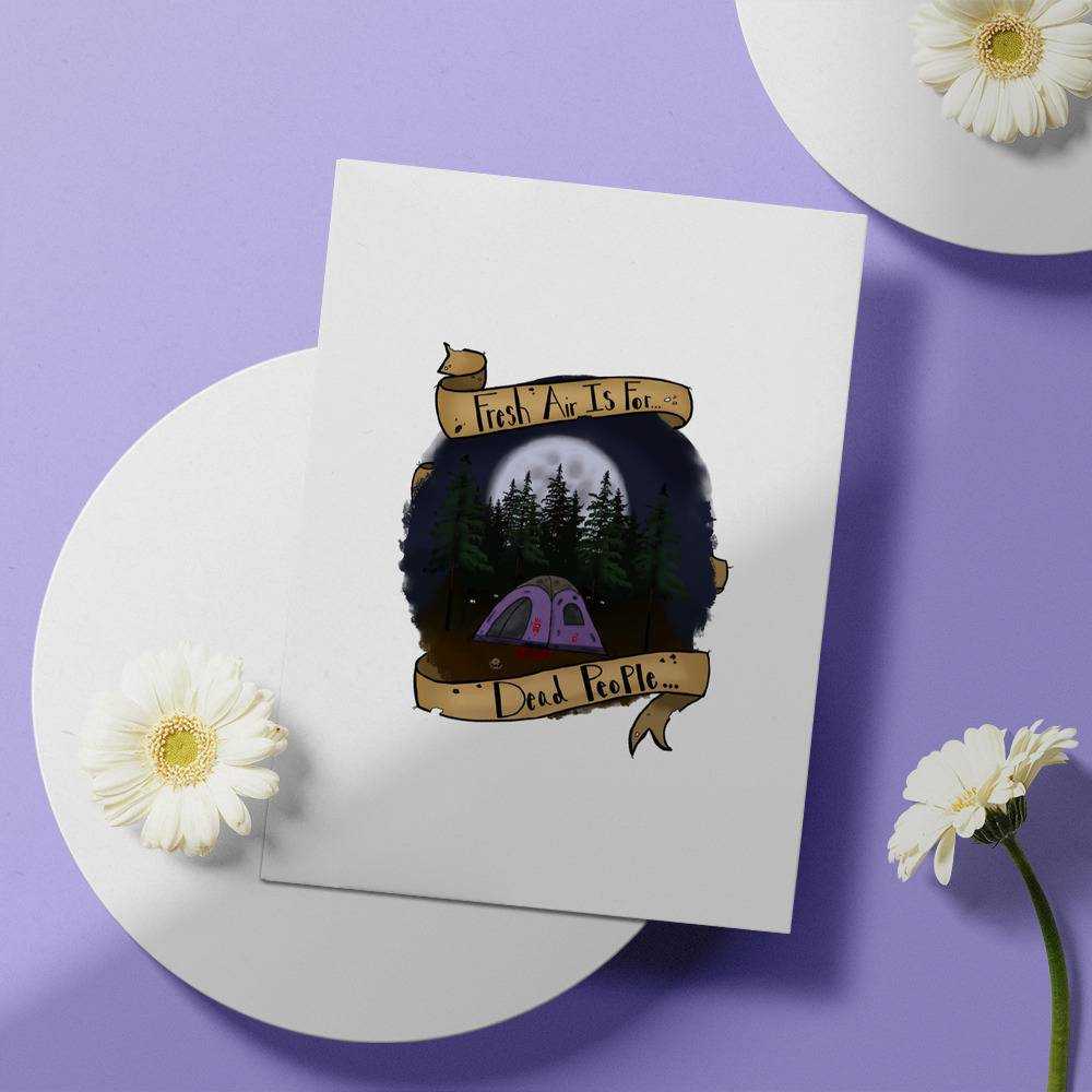 Morbid Podcast Greeting Card Classic Celebrity Greeting Card Don't Hike by Morbid Podcast Greeting Card