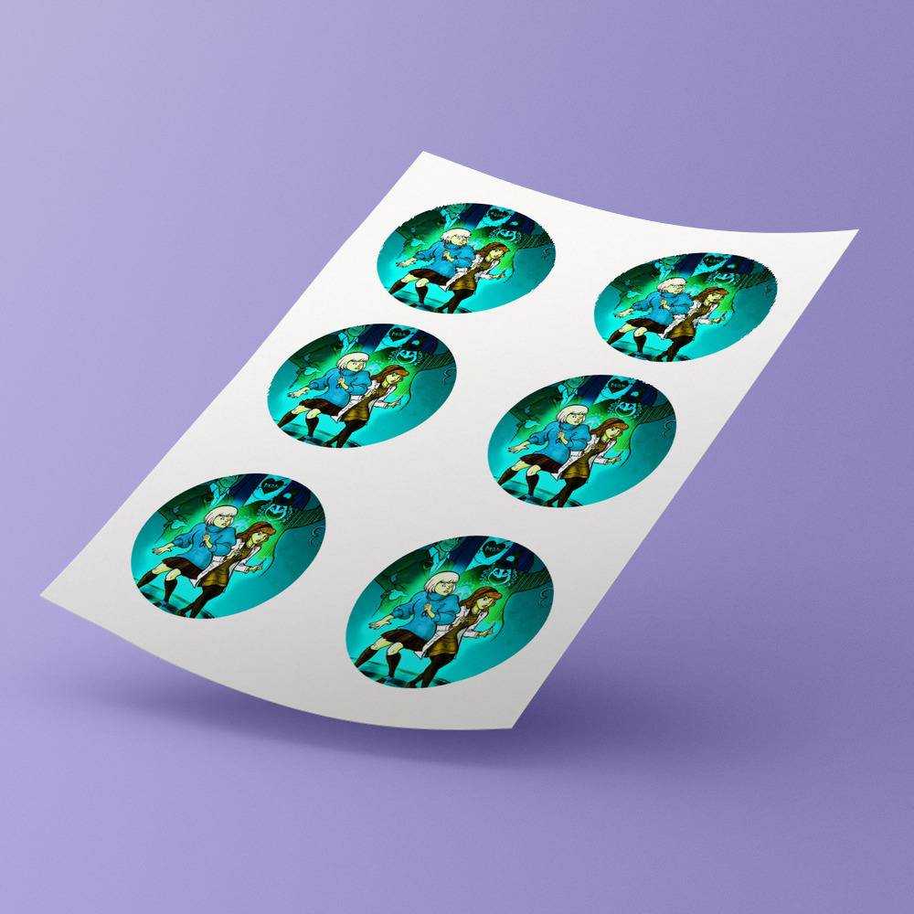 Morbid Podcast round stickers decorative stickers gift for fans A True Crime Podcast