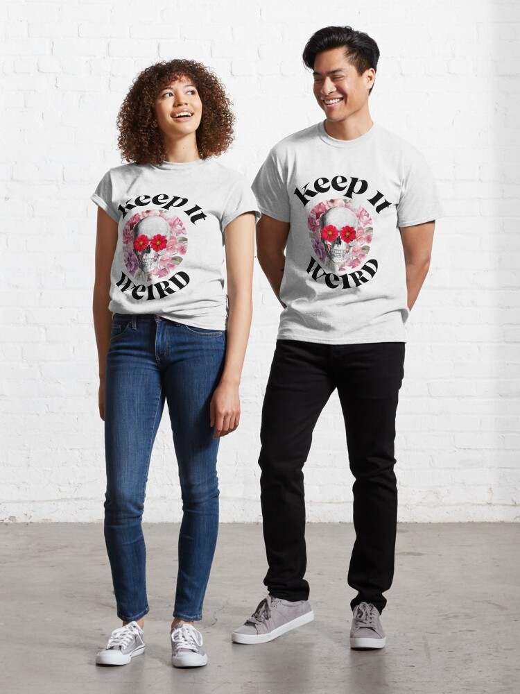 Morbid Podcast Keep it Weird Pink Graphic T-shirt, Morbid Podcast Shirt,